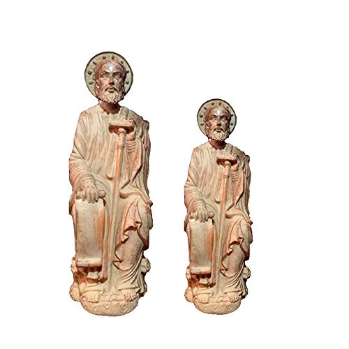 ZINGS Réplica de la Figura del Apóstol Santiago de Compostela (A Coruña) - Pequeño, medida: 11 cm de alto es de resina
